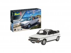 Revell - VW Golf 1 Cabriolet 50th Anniversary (Volkswagen Golf I) dovanų komplektas, 1/24, 05636