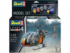 Revell -  Aerospatiale Alouette II dovanų komplektas, 1/32, 63804