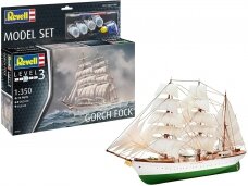 Revell - Gorch Fock dovanų komplektas, 1/350, 65432