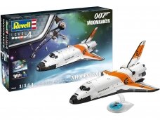 Revell - James Bond 007 "Moonraker" Space Shuttle dovanų komplektas, 1/144, 05665