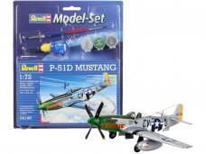 Revell - P-51D Mustang dovanų komplektas, 1/72, 64148