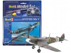 Revell - Spitfire Mk V Model Set, 1/72, 64164