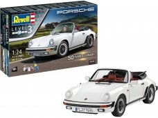 Revell - 50 Years of Porsche 911 G-Model Porsche 911 Carrera Cabrio model Set, 1/24, 05646