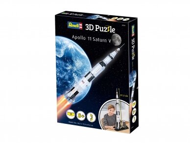 Revell - 3D Dėlionė Apollo 11 Saturn V, 00250 1