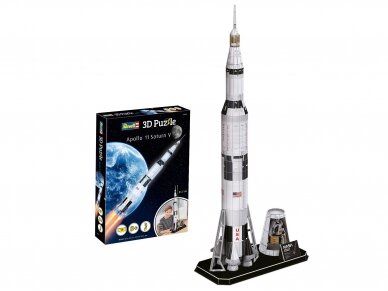 Revell - 3D Dėlionė Apollo 11 Saturn V, 00250