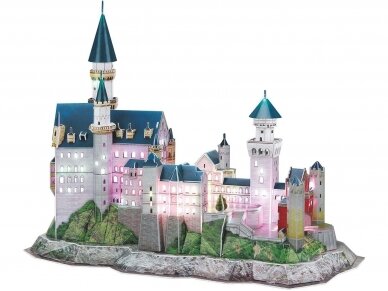 Revell - 3D Dėlionė Neuschwanstein Castle - LED Edition, 00151 2