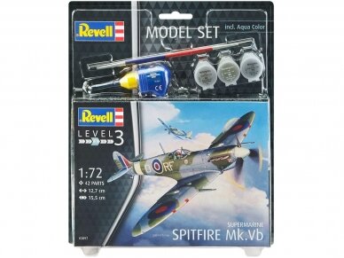 Revell - Spitfire Mk. Vb Model Set, 1/72, 63897 1