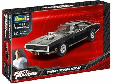 Revell - Fast & Furious Dominics 1970 Dodge Charger, 1/25, 07693 1