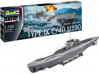 Revell - German Submarine Type IX C/40 (U190), 1/144, 05167