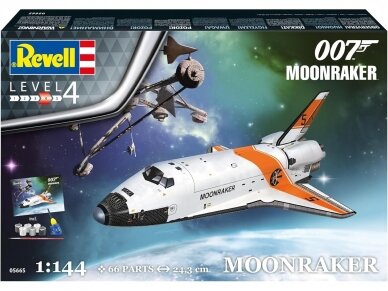 Revell - James Bond 007 "Moonraker" Space Shuttle dovanų komplektas, 1/144, 05665 1