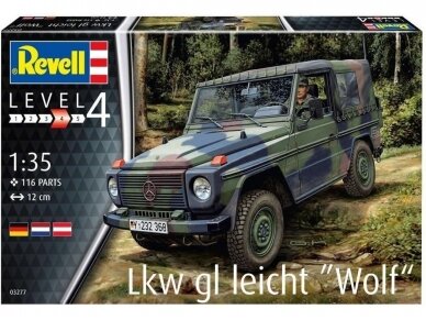 Revell - LKW gl. leicht Wolf (Mercedes-Benz) dāvanu komplekts, 1/35, 63277 1