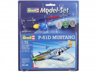 Revell - P-51D Mustang dovanų komplektas, 1/72, 64148 1