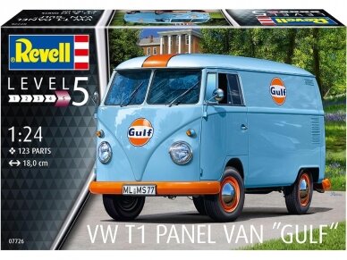 Revell - Volkswagen T1 panel van (Gulf Decoration), 1/24, 07726 1