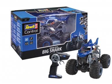 Revell - Radijo bangomis valdomas RC Monster Truck "Big Shark", 1/16, 24558