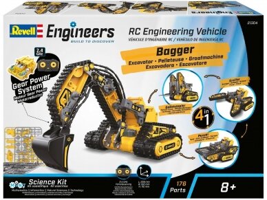 Revell - Radijo bangomis valdomas RC Engineering Vehicle 4in1: Revell Engineers, 21304 1