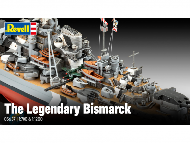 Revell - The Legendary Bismarck (1:700 & 1:1200) dovanų komplektas, 05637