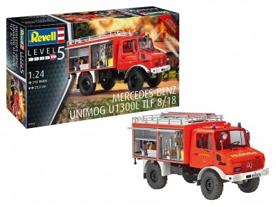 Revell - Mercedes-Benz Unimog U 1300 TLF 8/18, 1/24, 07512