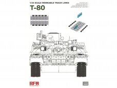 Rye Field Model - T-80 Workable Track Links, 1/35, 3025