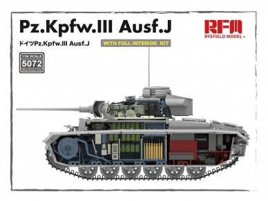 Rye Field Model - Pz.Kpfw.III Ausf. J Full Interior Kit, 1/35, RFM-5072 1