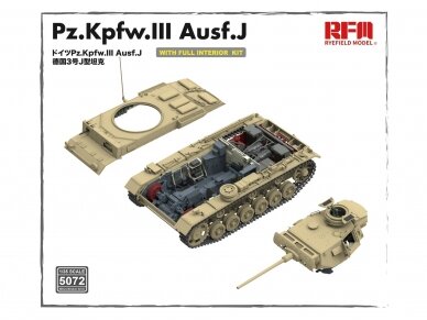 Rye Field Model - Pz.Kpfw.III Ausf. J Full Interior Kit, 1/35, RFM-5072 4