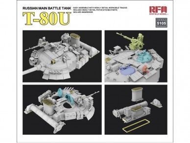 Rye Field Model - T-80U Russian Main Battle Tank, 1/35, RFM-5105 4