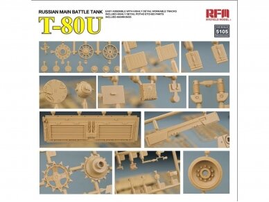 Rye Field Model - T-80U Russian Main Battle Tank, 1/35, RFM-5105 7