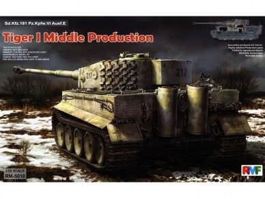 Rye Field Model - Sd.Kfz. 181 Pz.kpfw.VI Ausf. E Tiger I Middle Production W/ Full Interior, 1/35, RFM-5010