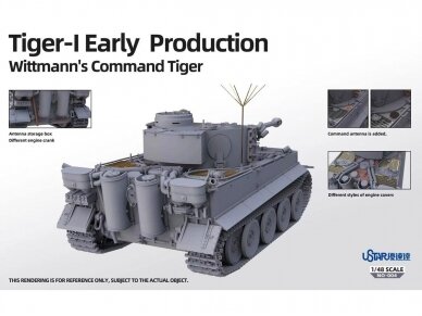 Suyata - Tiger I Early Production w/Full Interior `Wittmann`s Command Tiger`, 1/48, NO004 2