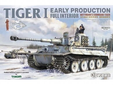 Suyata - Tiger I Early Production w/Full Interior `Wittmann`s Command Tiger`, 1/48, NO004