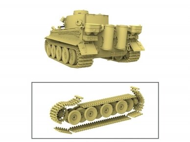 Suyata - Early Production Tiger I Full Interior Kursk, 1/48, NO006 6