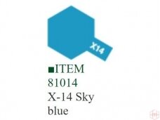 Tamiya - X-14 Sky blue akriliniai dažai, 10ml