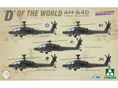 Takom - "D" of the World AH-64D Apache Longbow Attack Helicopter | Limited Edition, 1/35, 2606