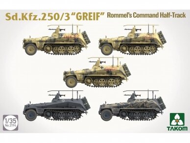 Takom - Sd.Kfz.250/3 “GREIF” Rommel’s Command Half-Track, 1/35, 2194 7