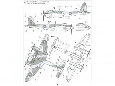 Tamiya - De Havilland Mosquito B Mk.IV/PR Mk.IV, 1/72, 60753 5