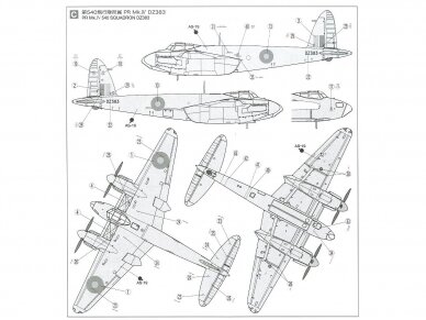 Tamiya - De Havilland Mosquito B Mk.IV/PR Mk.IV, 1/72, 60753 7