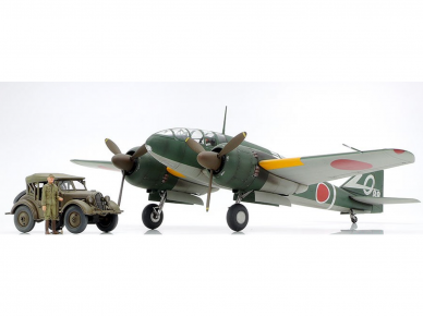 Tamiya - Mitsubishi Ki-46 III Type 100 & 4X4 Light Vehicle Kurogane Set, 1/48, 25217 1