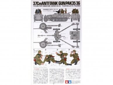 Tamiya - 3.7cm Anti-Tank Gun (PaK 35/36), 1/35, 35035 1