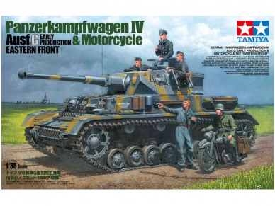 Tamiya - Panzerkampfwagen IV Ausf G. Early Production & Motorcycle Eastern Front, 1/35, 25209