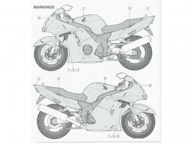 Tamiya - Honda CBR1100XX Super Blackbird, 1/12, 14070 7