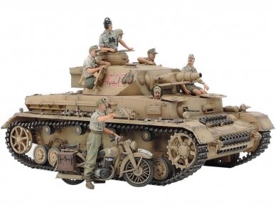 Tamiya - Panzerkampfwagen IV Ausf F. & Motorcycle North Africa, 1/35, 25208 2