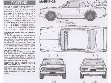 Tamiya - Nissan Skyline 2000 GT-R, 1/24, 24194 8