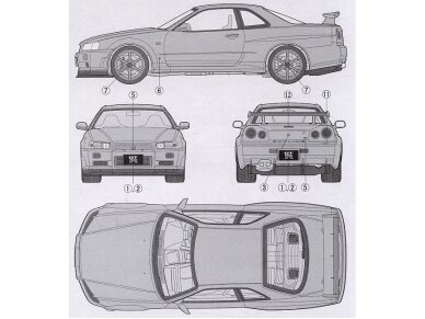 Tamiya - Nissan Skyline GT-R V Spec (R34), 1/24, 24210 6