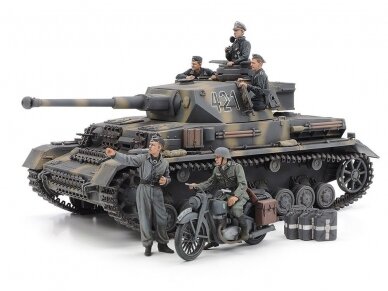 Tamiya - Panzerkampfwagen IV Ausf G. Early Production & Motorcycle Eastern Front, 1/35, 25209 1