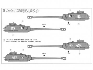 Tamiya - Russian Heavy Tank JS-2 Model 1944 ChKZ, 1/48, 32571 9