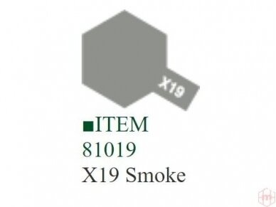 Tamiya - X-19 Smoke, 10ml