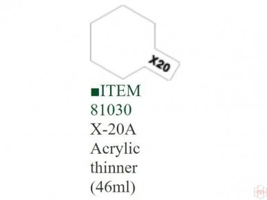 Tamiya - X-20A Acrylic thinner, 46ml 1