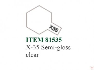 Tamiya - X-35 Semi-gloss clear, 10ml