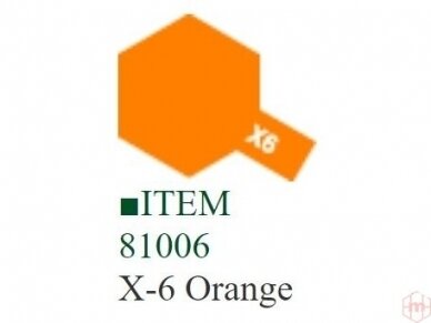 Tamiya - X-6 Orange, 10ml