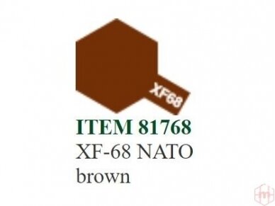 Tamiya - XF-68 NATO brown akriliniai dažai, 10ml