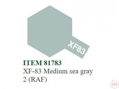 Tamiya - XF-83 Medium sea gray 2 (RAF), 10ml